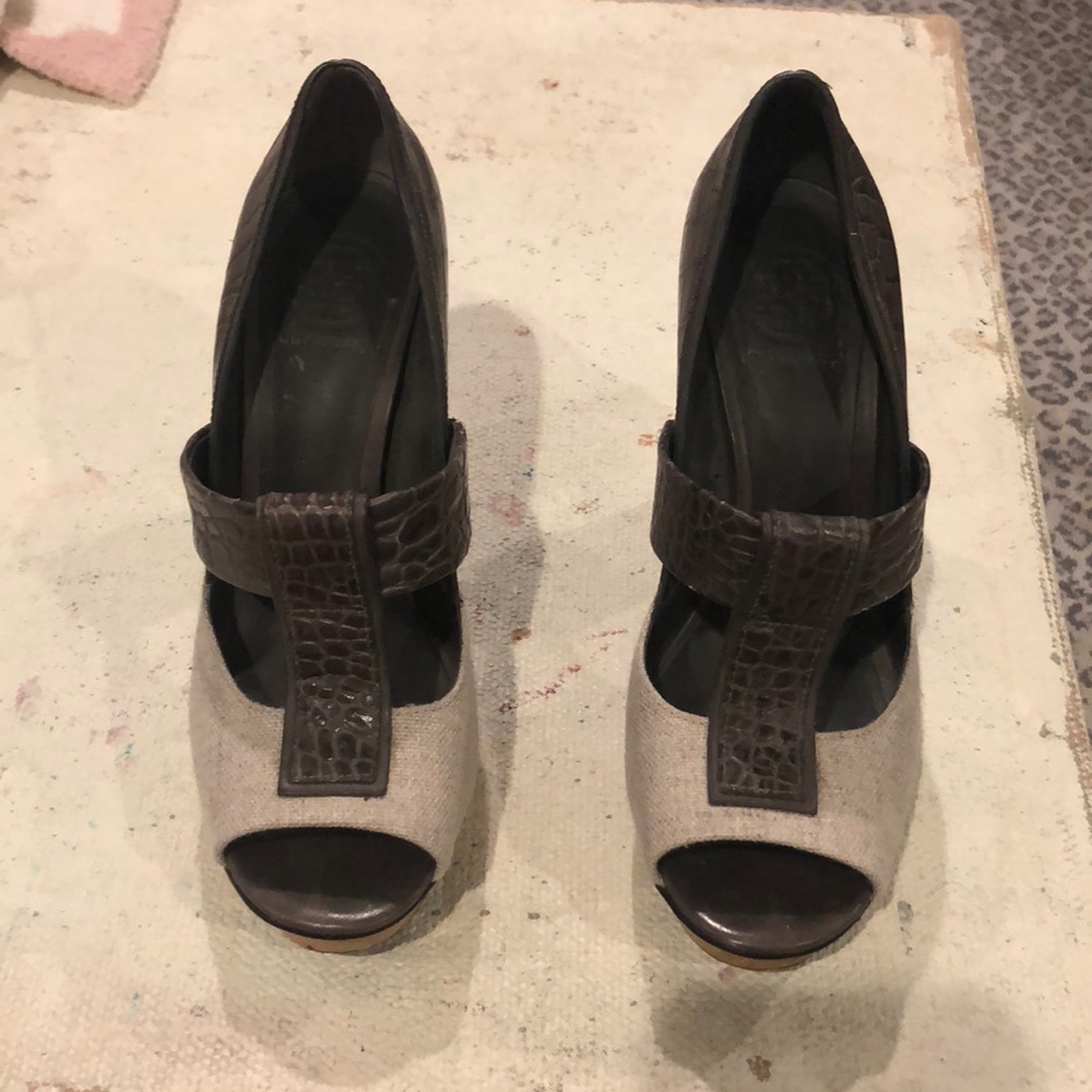 Tory Burch block heel shoes